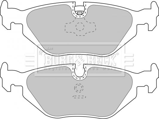 BORG & BECK Комплект тормозных колодок, дисковый тормоз BBP1493